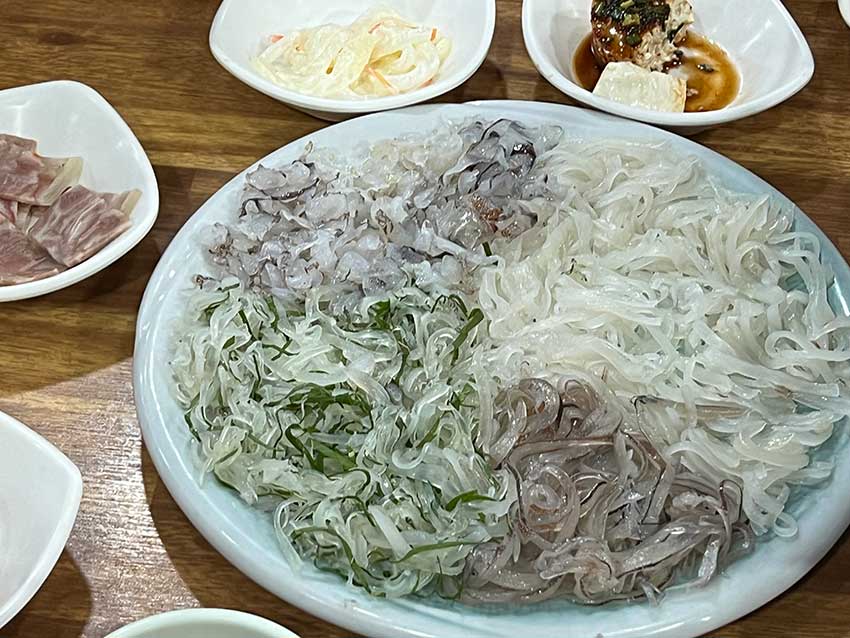 釜山南浦洞のイカ屋