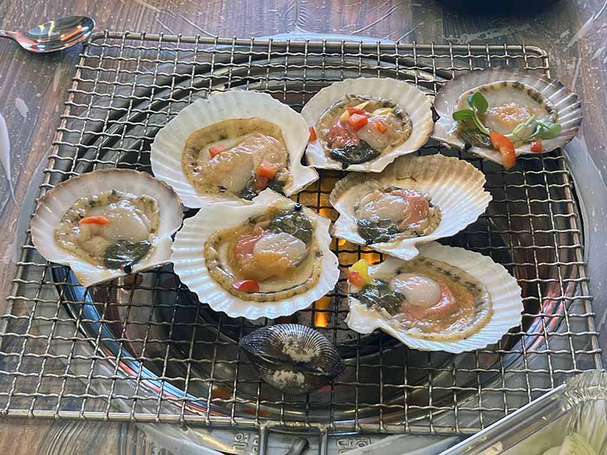 ドヒネ貝焼き